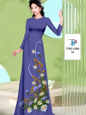 Vải Áo Dài Hoa Cúc AD TTAD3389 47